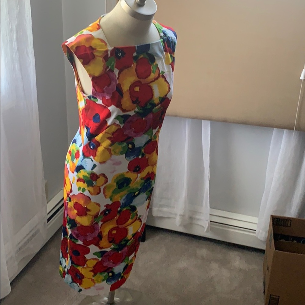 Floral print midi dress